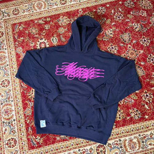 Magenta Triple Script Hood